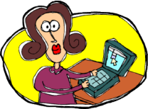 woman with laptop