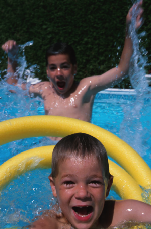 kids in the pool