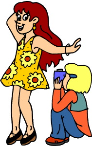 girl being photographed