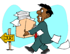 man carrying paper