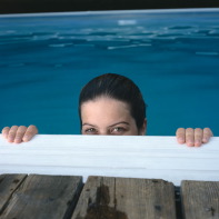 girl in pool