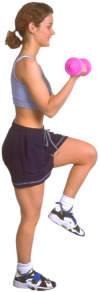 woman exercising