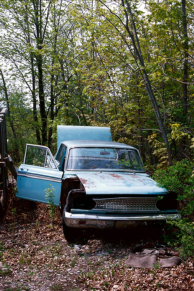 wrecked car