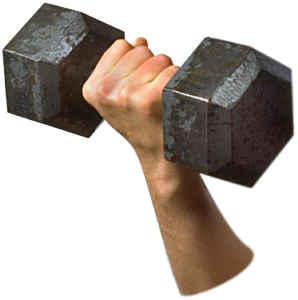 arm lifting weight