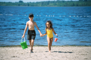 the beach
