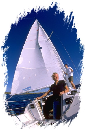 couple sailing