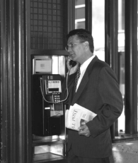 man on phone