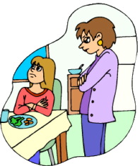 eating vegetables