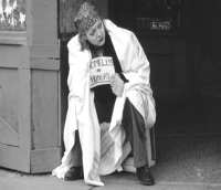 homeless woman