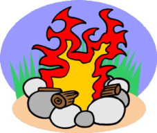 log fire