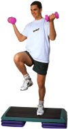man doing aerobics
