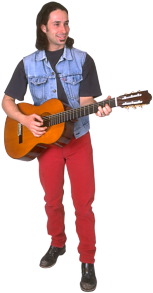 man playing guitar