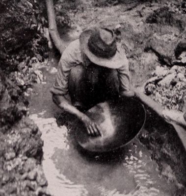 prospector panning for gold