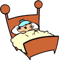 stay home in bed