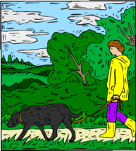 walking dog