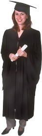 woman graduating